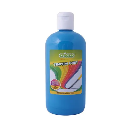 Farba Tempera Cricco 500ml Jasna Niebieska