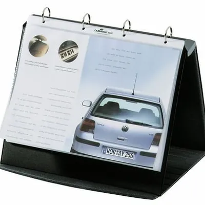 Flipchart Stołowy Durastar A4 Poziomy 10 Kieszeni Bazaltowy /Durable 856739