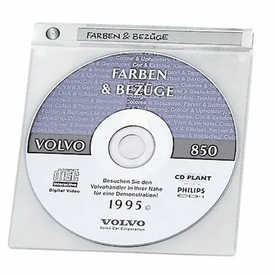 Kieszeń na CD/DVD Paskek na Opis Top Cover PP 10szt. Przezroczysta /Durable 520019