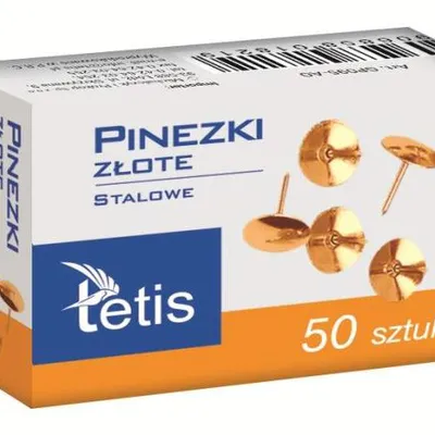 Pinezki Złote Tetis 50 Szt. GP095-AO