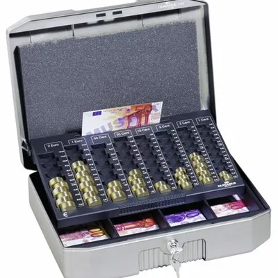 Kasetka Na Pieniądze Euroboxx Antracytowo-Szara /Durable 178257