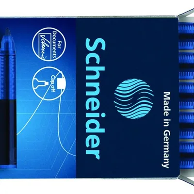 Kartridże Schneider One Change Do Piór Kulkowych 06mm 5Szt. Niebieskie