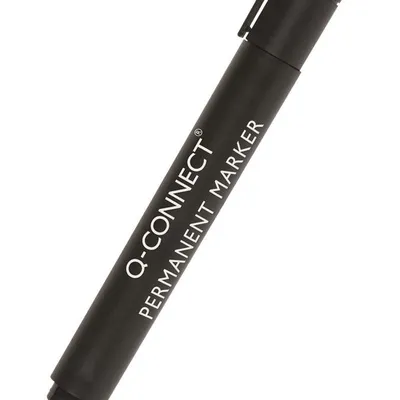 Marker Permanentny Q-Connect Ścięty 3-5mm (Linia) Czarny