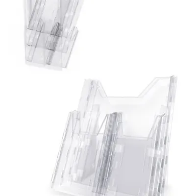 Pojemniki Na Ulotki Combiboxx Pro 1xA4 + 4xA6 Przezroczyste /Durable 861319