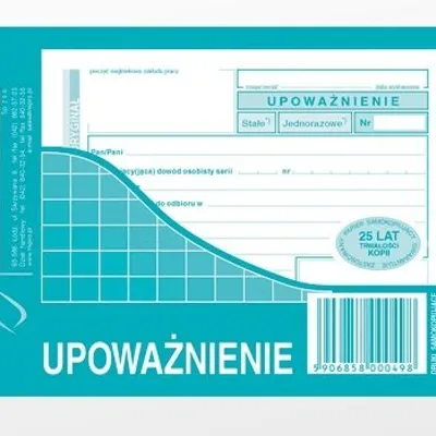 Upoważnienie A6 Oryg.+1k 320-5 /MiP
