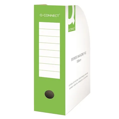 Pojemnik Na Dokumenty Q-Connect Karton Otwarte A4/100mm Zielone