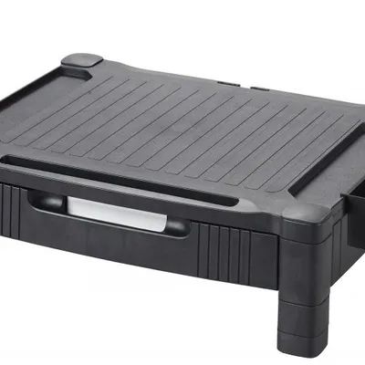 Podstawka pod monitor z regulacją wysokości 43,4x33,6cm czarna / Q-Connect