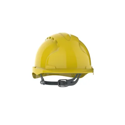 Hełm Ochronny Evo®2 Pasek Przesuwny Wentylowany Żółty /JSP