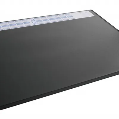 Podkład na biurko 650x500 mm z przezroczystą nakładką PP czarny / Durable
