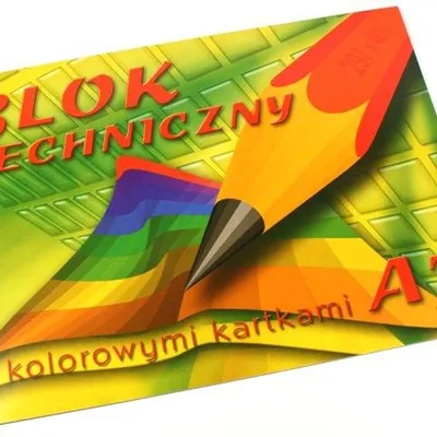 Blok Techniczny A3 10 Kartek Kolorowy /Kreska