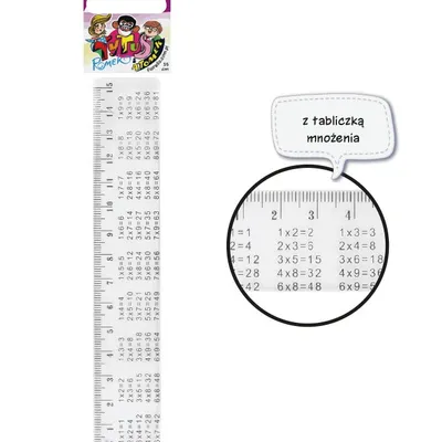 Linijka Fiorello TYTUS plastikowa 15 cm GR-15T