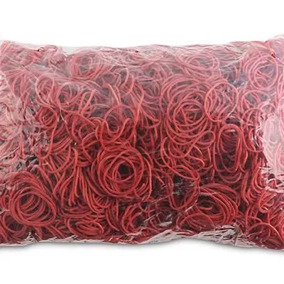 Gumki Recepturki Office Products Średnica 30mm 15X15mm 60% Kauczuku 1000G Zgrzewka Czerwone