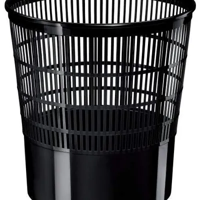 Kosz Plastikowy 16L Ecoline Ażurowy Czarny /Cep