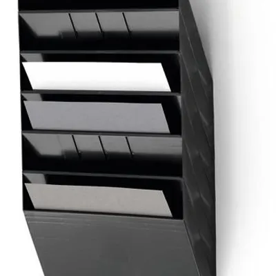 Pojemniki Na Dokumenty FlexiBoxx A4 Poziome 6szt. Czarny /Durable 1709785060
