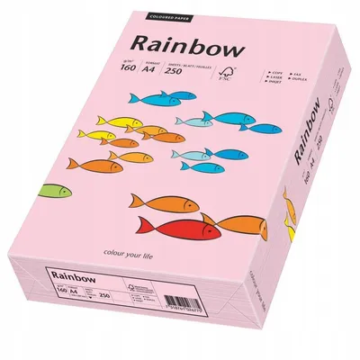 Papier Xero Rainbow A4 160G Jasno Różowy R 54