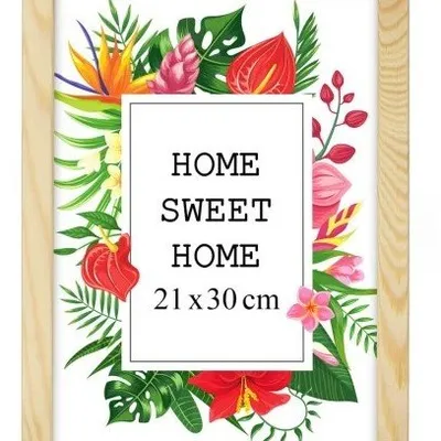 Ramka Na Zdjęcia 21x30 Drewniana Eko Naturalna /Mg