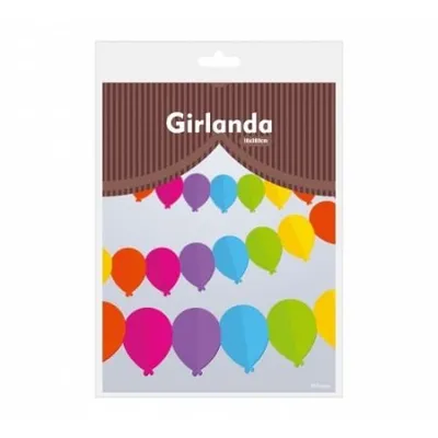 Girlanda papierowa Kolorowe baloniki, 360x13.3x18cm /GoDan