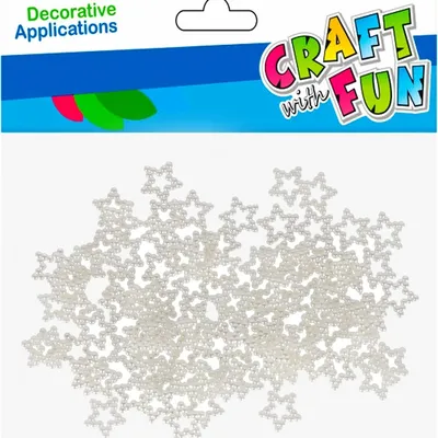 Ozdoba Dekoracyjna Perłowa Gwiazdki 20g /Craft With Fun