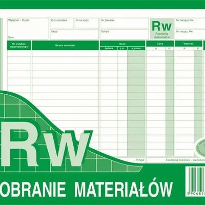 Rw Pobranie Materiałów A5 Wielok. Poziom 373-3 /MiP