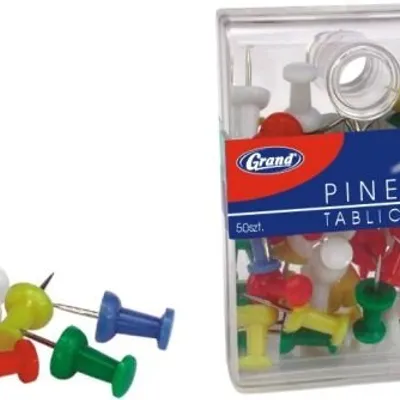 Pinezki Beczułki Tablicowe A'50 Mix kol. Opk. Plastik /Grand