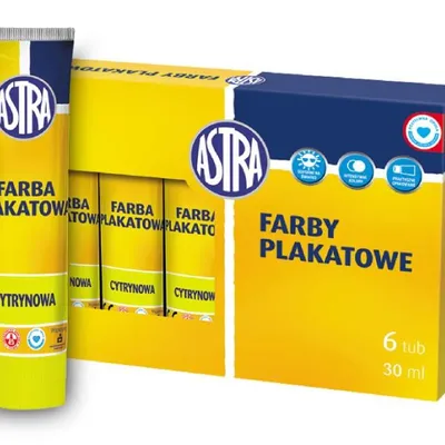 Farba Plakatowa 30ml Cytrynowa /Astra