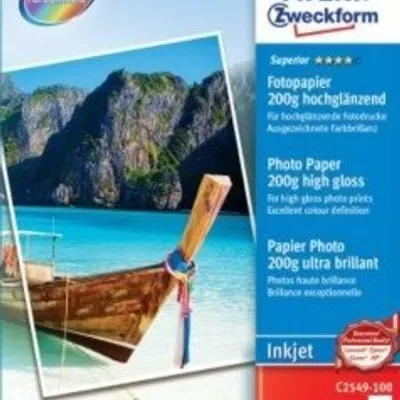 Papier Fotograficzny Premium Big Pack 200g 100szt. Avery 100x150 Biały Wysokobłyszczący No.C2549-100