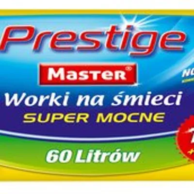 Worki Na Śmieci LDPE 60L A'20 Niebieskie Mocne Prestige /Master
