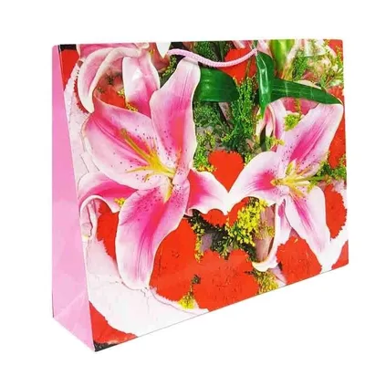 Torebka Prezentowa H 33x27x14 Kwiaty /Adar