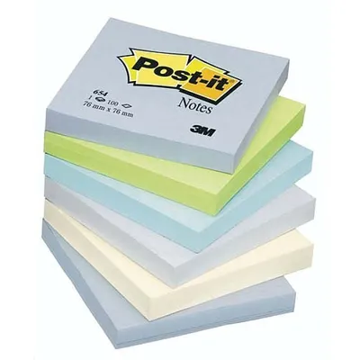 Bloczek Samoprzylepny 76x76 654-ML A'6 Mineralny /Post-it