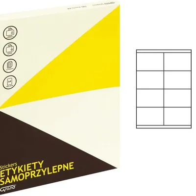 Etykiety Samoprzylepne 105x70 8/A4 A'100 /Grand