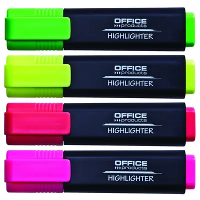 Zakreślacze 4 Kol w Etui / OfficeProducts