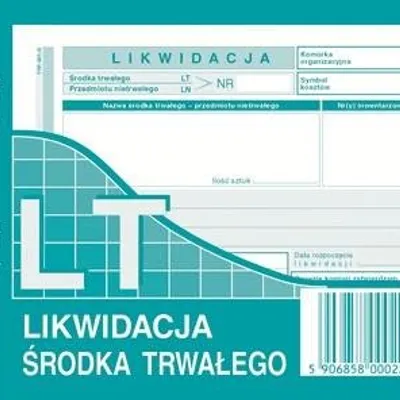 Likwidacja Środka Trwałego LT A6 Offset 421-5 /MiP