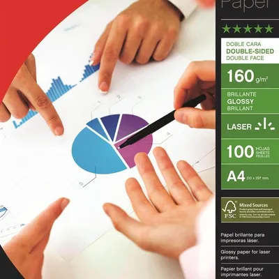 Papier Fotograficzny Apli Glossy Laser Paper A4 160Gsm Błyszczący 100Ark.