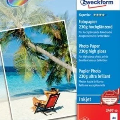 Papier Fotograficzny Superior Big Pack 230g 40szt. Avery 210x297 Biały Wysokbłyszczący No.2497-40