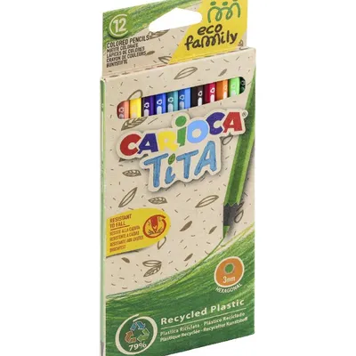 Kredki ołówkowe CARIOCA EcoFamily 12 kol. TITA (43097)