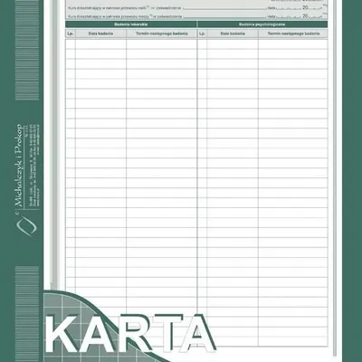 Karta Informacyjna Kierowcy A4 Offset 824-1 /MiP