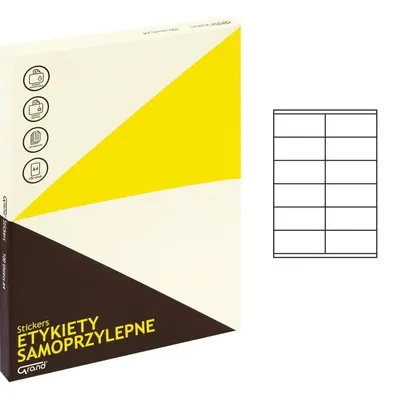 Etykiety Samoprzylepne 105x48 12/A4 A'100 /Grand