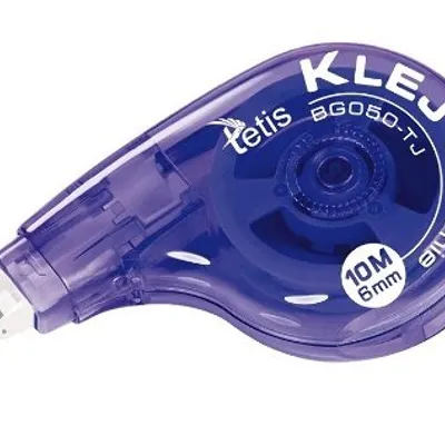 Klej w Taśmie BG050-TJ 6mmx10m Permanentny Tetis