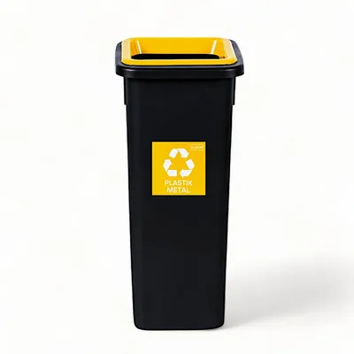 Kosz na Śmieci FIT BIN 20L Żółty Plastik / Plafor