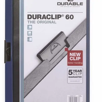 Skoroszyt z Klipem A5 PVC Duraclip 60 Kartek 5szt. Granatowy /Durable 223807