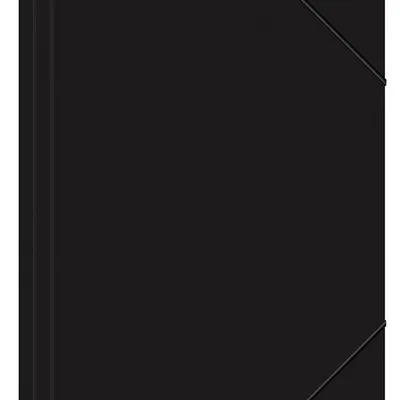 Teczka Z Gumką Office Products A4 PP 500 mikr. 3-Skrz. Czarna
