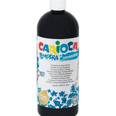 Farba Carioca tempera N 1000 ml (40430/02) czarna