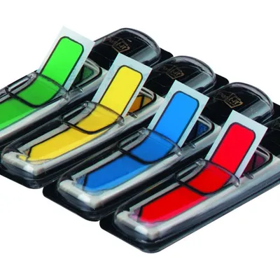 Zakładki Indeksujące Post-It (684-Arr3) Pp 12X43Mm Strzałka 4X24 Kart. Mix Kolorów