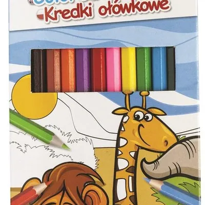 Kredki Ołówkowe Gimboo Sześciokątne 12Szt. Mix Kolorów