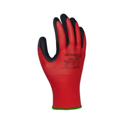 Rękawice Donau Safety Super Latex Kat. II Rozm. 9 Czerwone /DONAU SAFETY