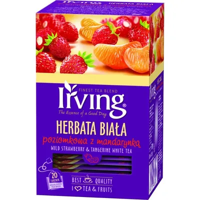 Herbata Irving Biała Poziomkowa Z Mandarynką 20 Kopert