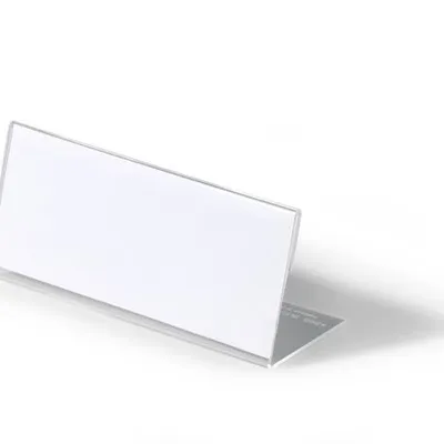 Identyfikator Stołowy Akrylowy 61x150mm 10szt. Przezroczysty /Durable 805419