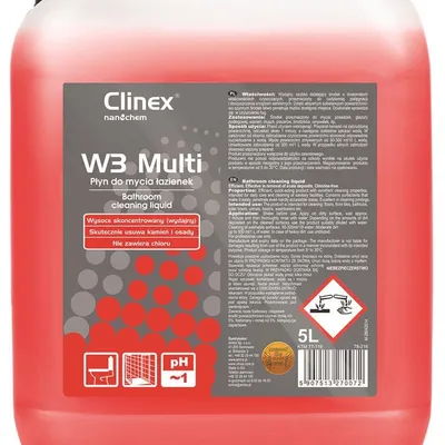 Preparat Clinex W3 Multi 5L 77-119 Do Mycia Sanitariatów I Łazienek Skoncentrowany