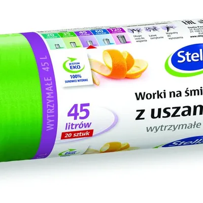 Worki na śmieci STELLA z uszami 45 l 20 szt. zielone zielony