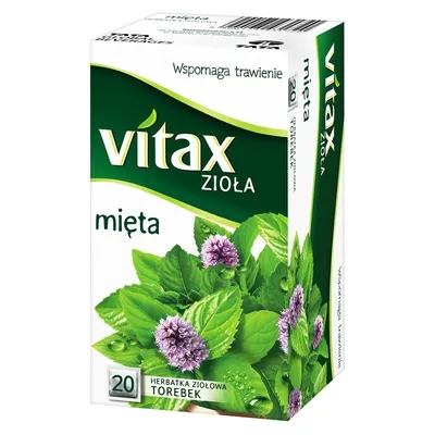 Herbata Vitax Mięta 20 Torebek